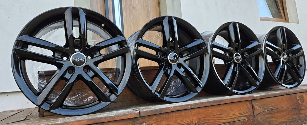 18 5x112 OEM AUDI S-line a4 b8 b9 a5 a6 c7 c8 a7 a8 q3 q5 czarny piano