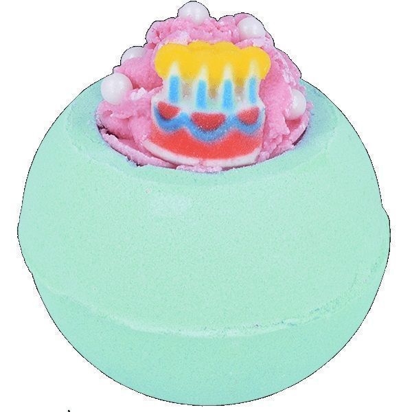Kula do kąpieli Bomb Cosmetics Happy Bath-Dar Red Velvet Cake, 160g