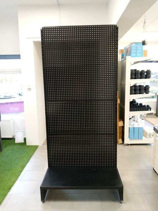 Regał perforowany metalowy do sklepu, warsztatu + 20 haków