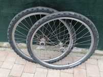 SUPER koła shimano deore XT FH-M737, HB-M738 komplet + opony i kaseta