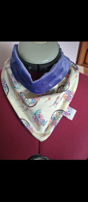 Chusteczka pod szyję szalik w łapacze snów