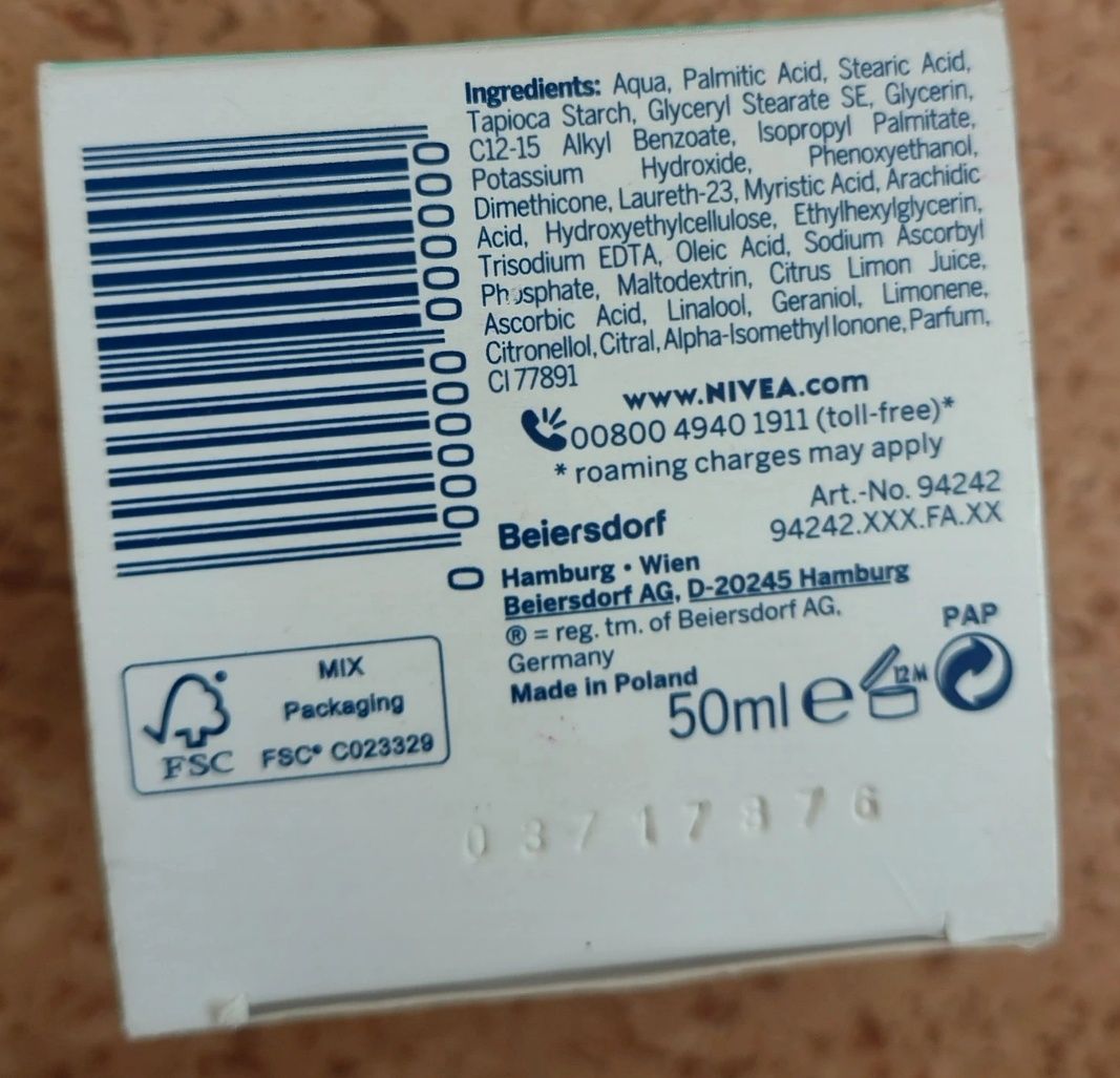 Krem Nivea Perfect &Matte Effect  oil Control