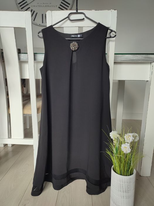 Elegancka sukienka wieczorowa koktajlowa mała czarna Why not rozm 36 S