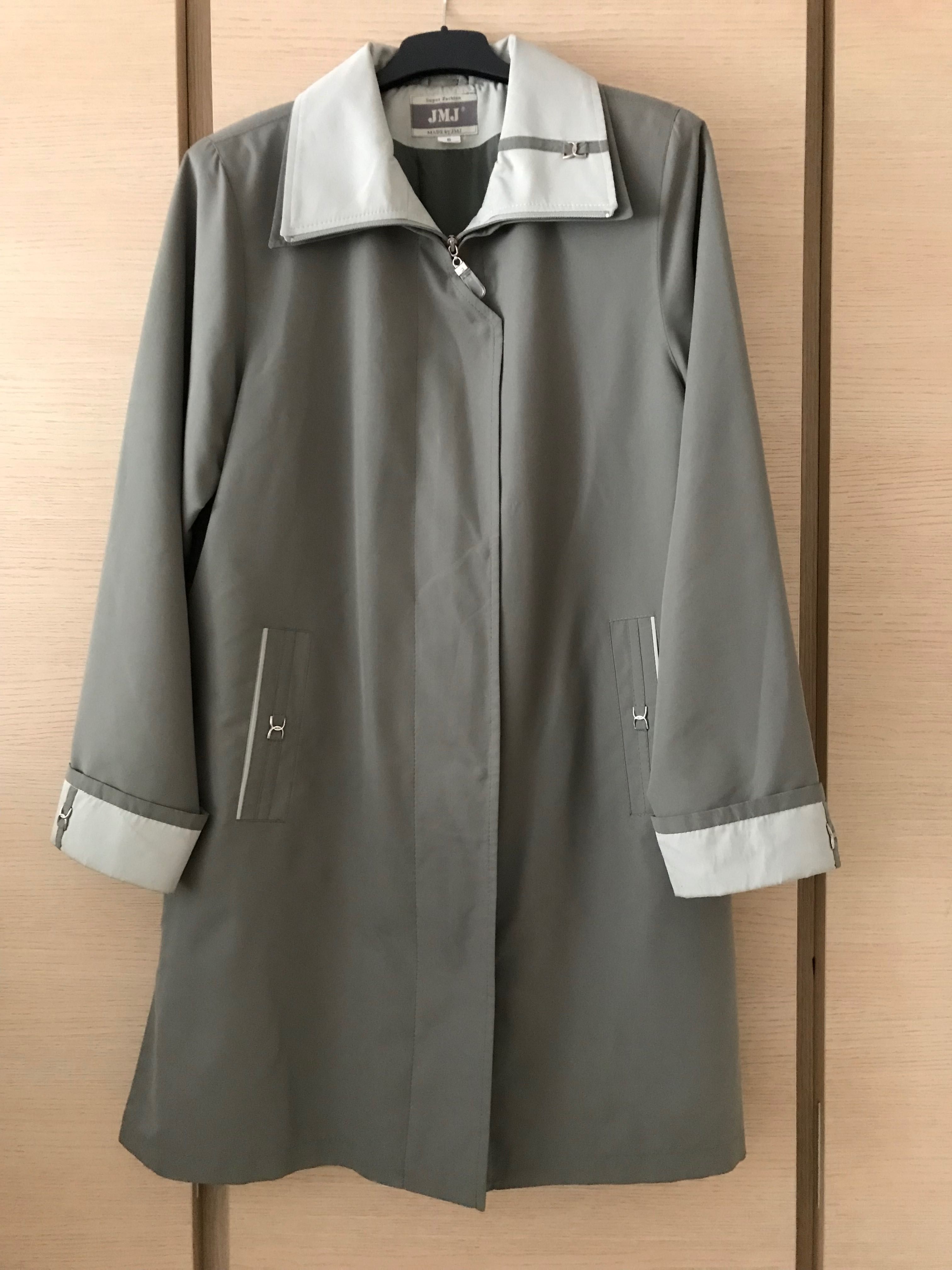 Płaszczyk wiosenny 3/4 rozm M/L oliwkowy