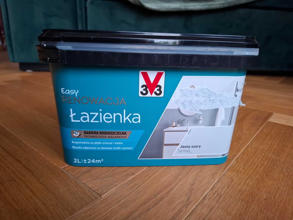 Farba V33 Easy Renowacja Łazienka jasny szary 2l