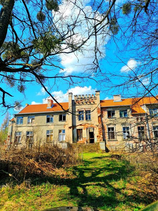 Dwór Stachowizna wraz ziemią na sprzedaż, Mazury koło Mrągowa!!