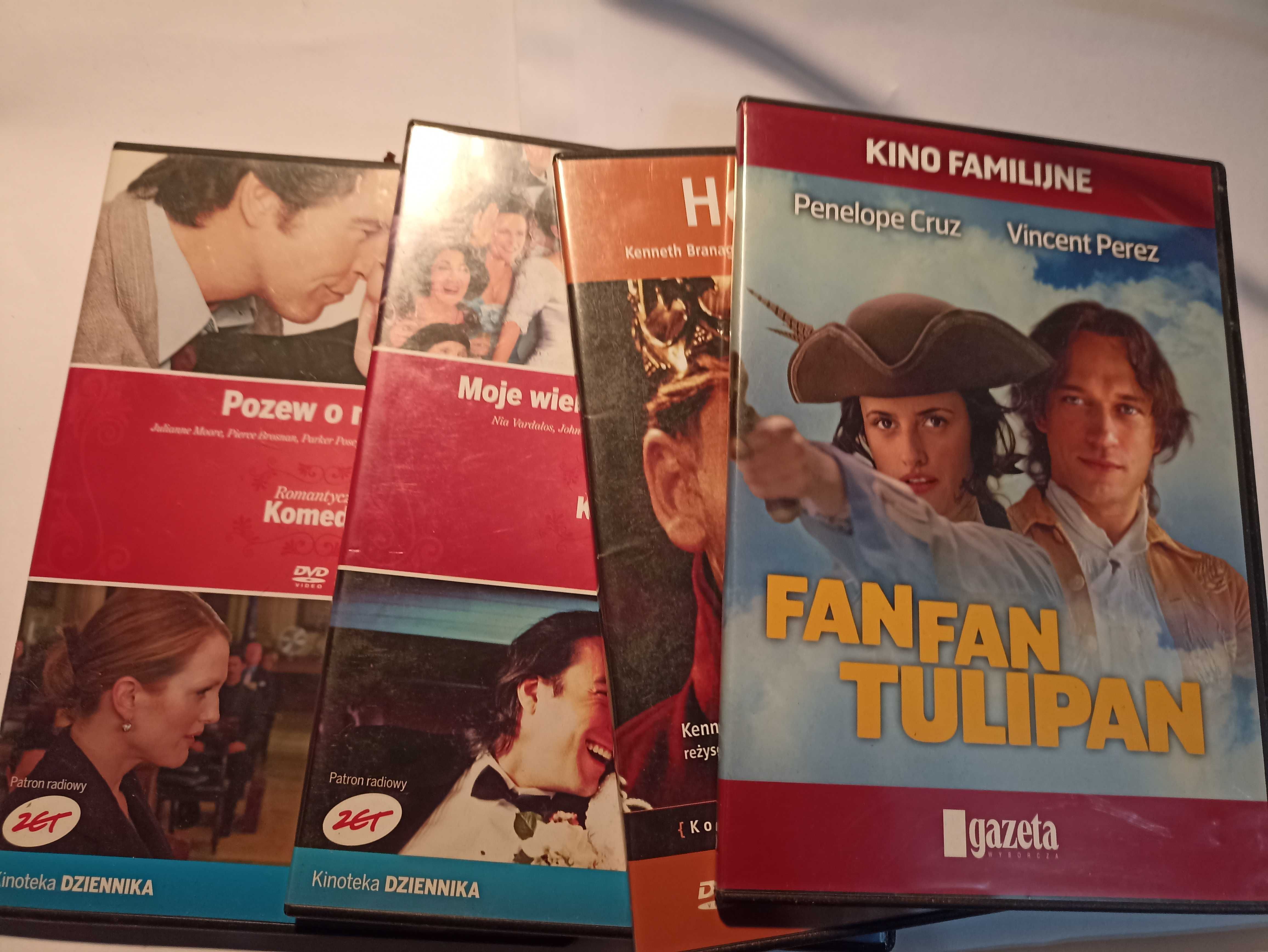 zestaw 4 filmy dvd fanfan tulipan pozew o miłość i inne