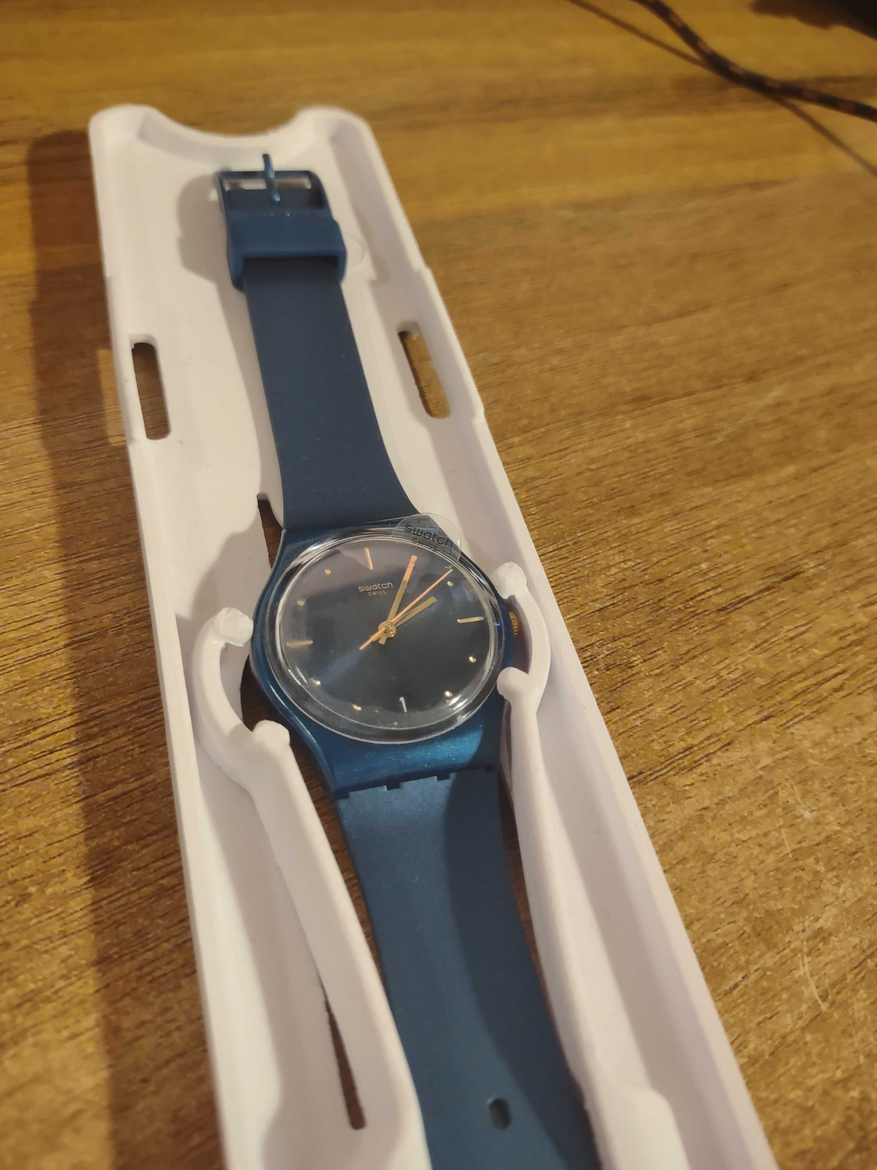 Zegarek damski/unisex Swatch PEARLYBLUE GN917