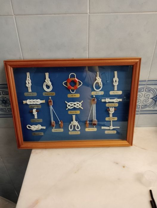 Quadro com motivo da marinha, quadro dos Nós