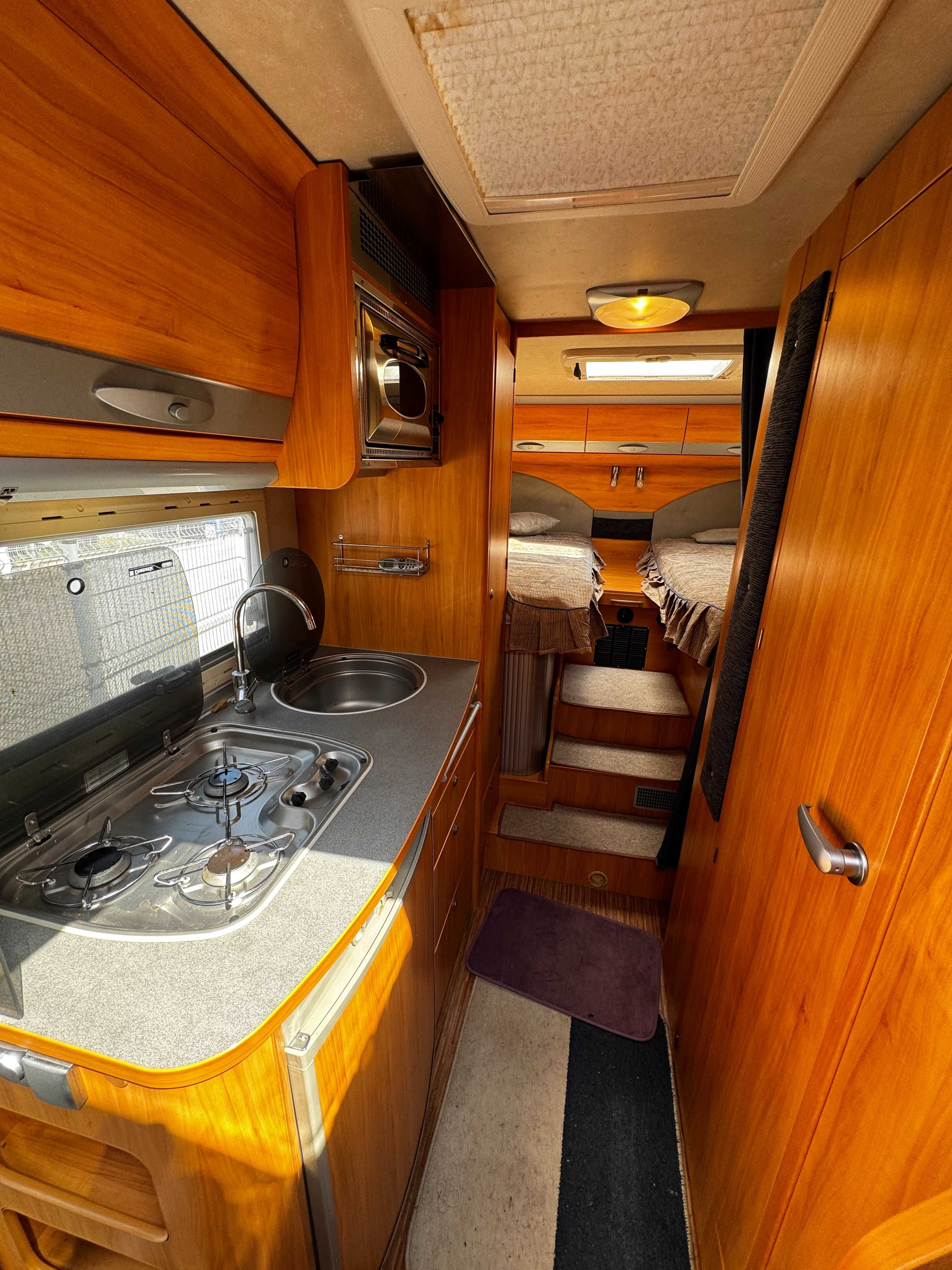 Kamper-Fiat-Adria Coral  5 os., klima, telewizja, pneumatyka, zadbany