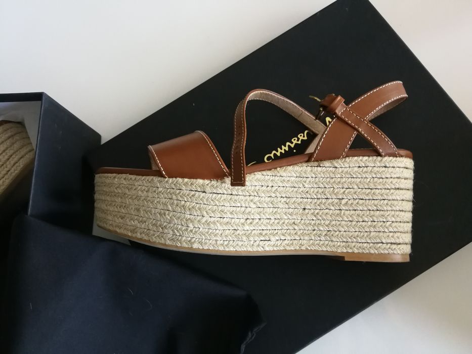 Sandalias Cunha e sisal Massimo Dutti 37
