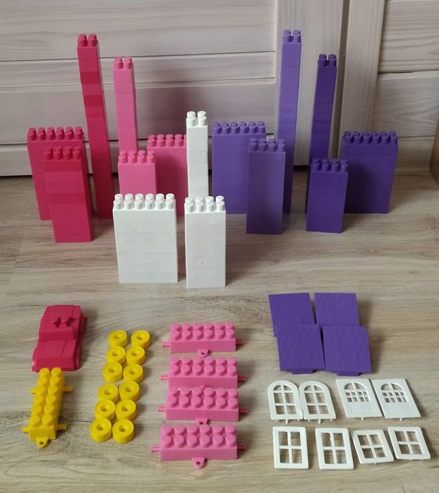 Wózek + klocki dla dziewczynki