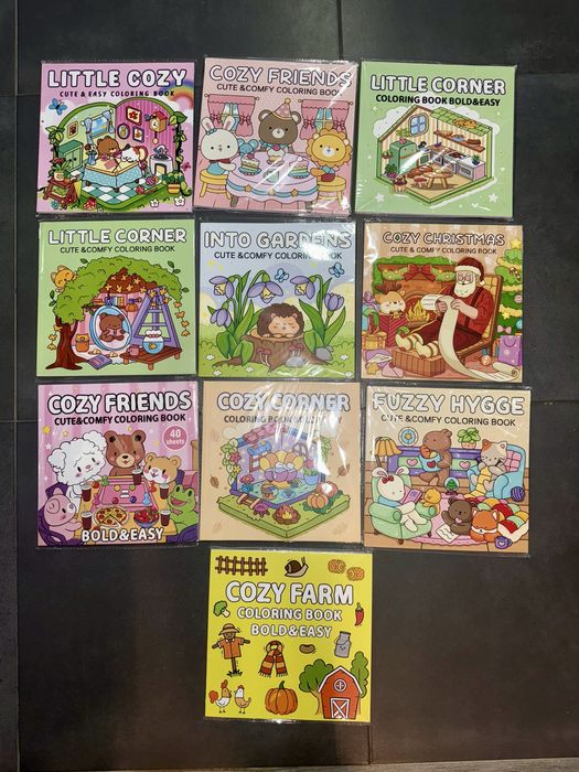 Livros Colorir Cozy 40 páginas novos selados