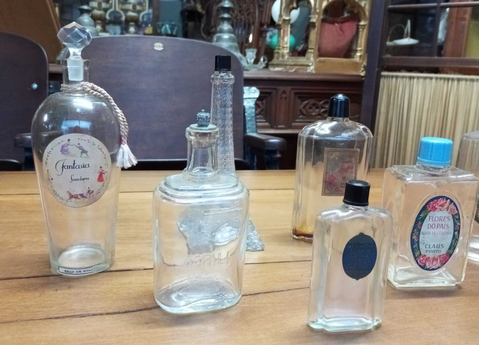 Antigos frascos de cosmética Fabrica Santa Clara Claus L.T. Piver