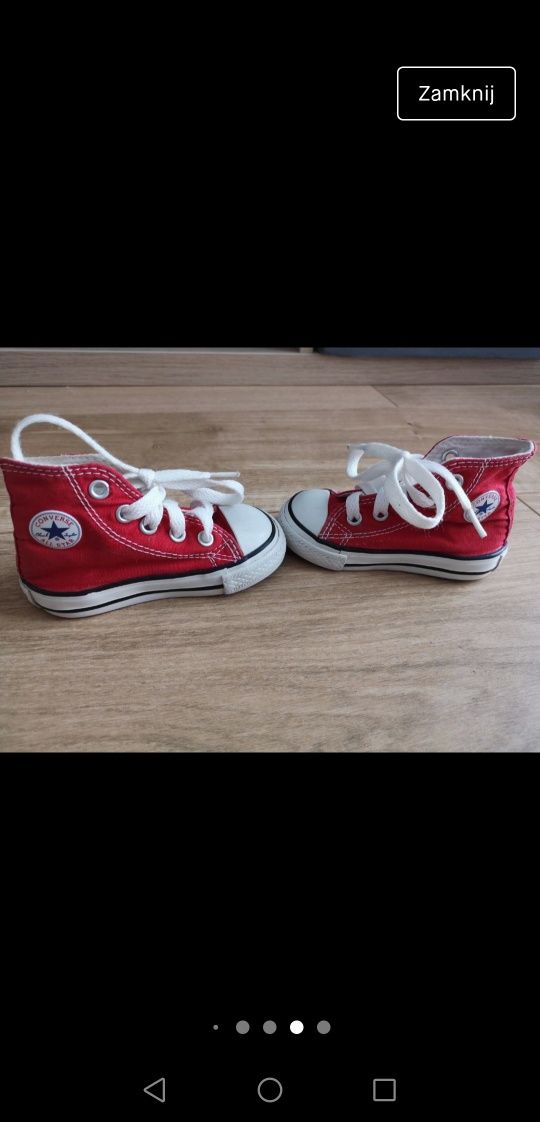 All Star Converse Unisex czerwone