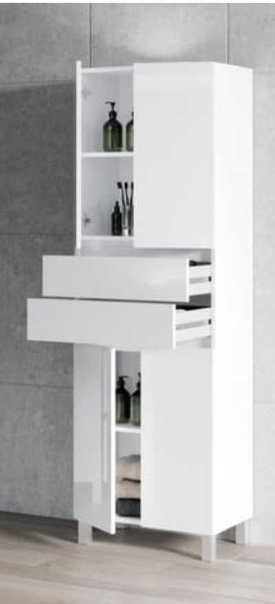 Móvel para casa de banho de AML ZEUS de 61x172x31.5 cm Branco