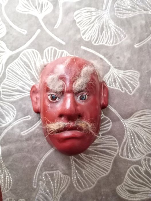 Japońskie maski teatralne Noh Meji miniaturowe