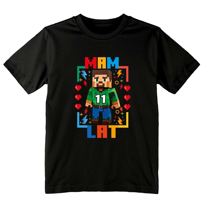 koszulka urodziny 11 lat, koszulka Minecraft, koszulka gra Minecraft