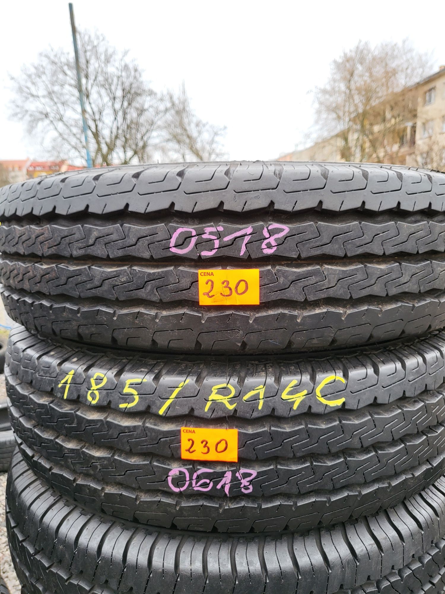 Opony letnie 185/R14 C Firestone Jak Nowe! Montaż Gratis! Wysyłka!