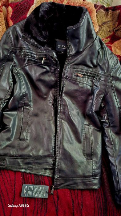 мужская куртка з экокожи