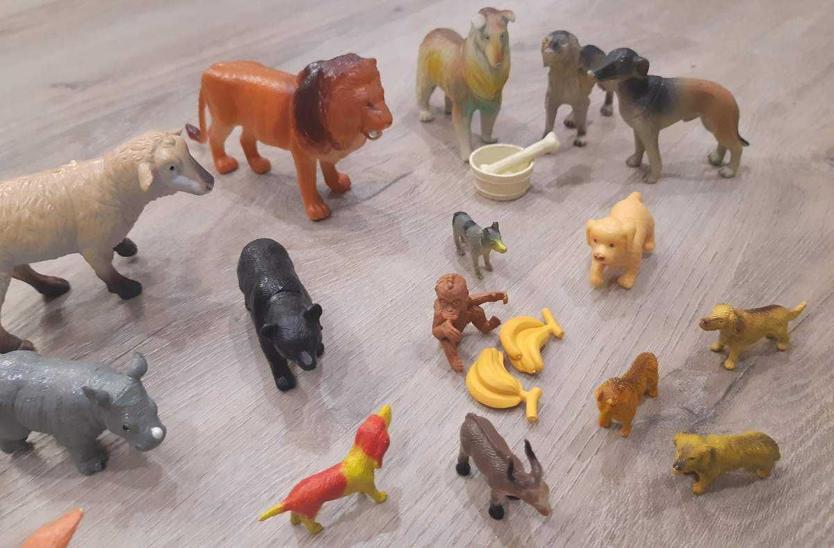 Zwierzęta figurki zabawki – ZOO, safari, farma - zestaw