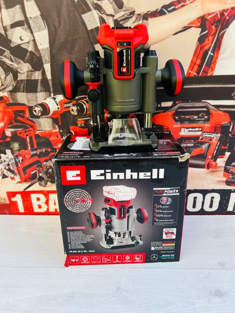 Акумуляторний безщітковий фрезер Einhell TP-RO 18 Set Li BL