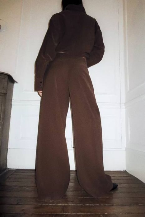Шоколадні брюки Zara