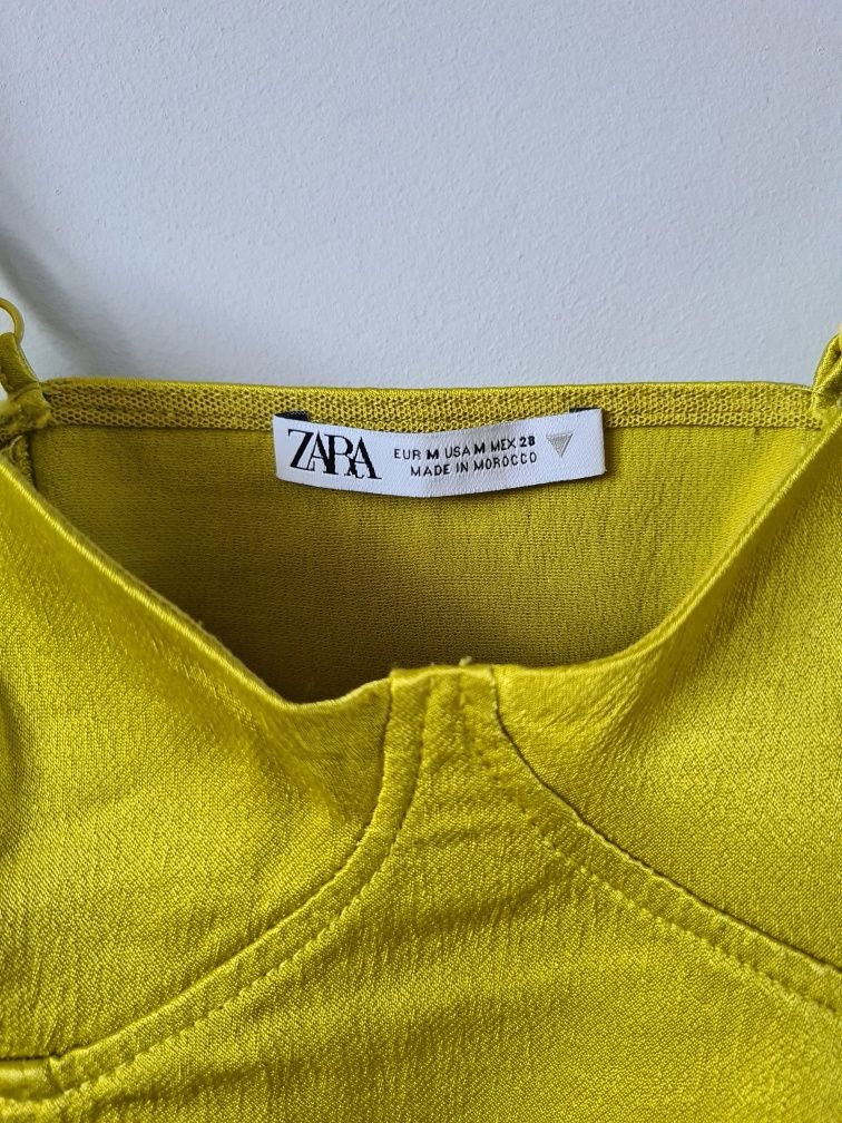 Satynowy gorset top Zara