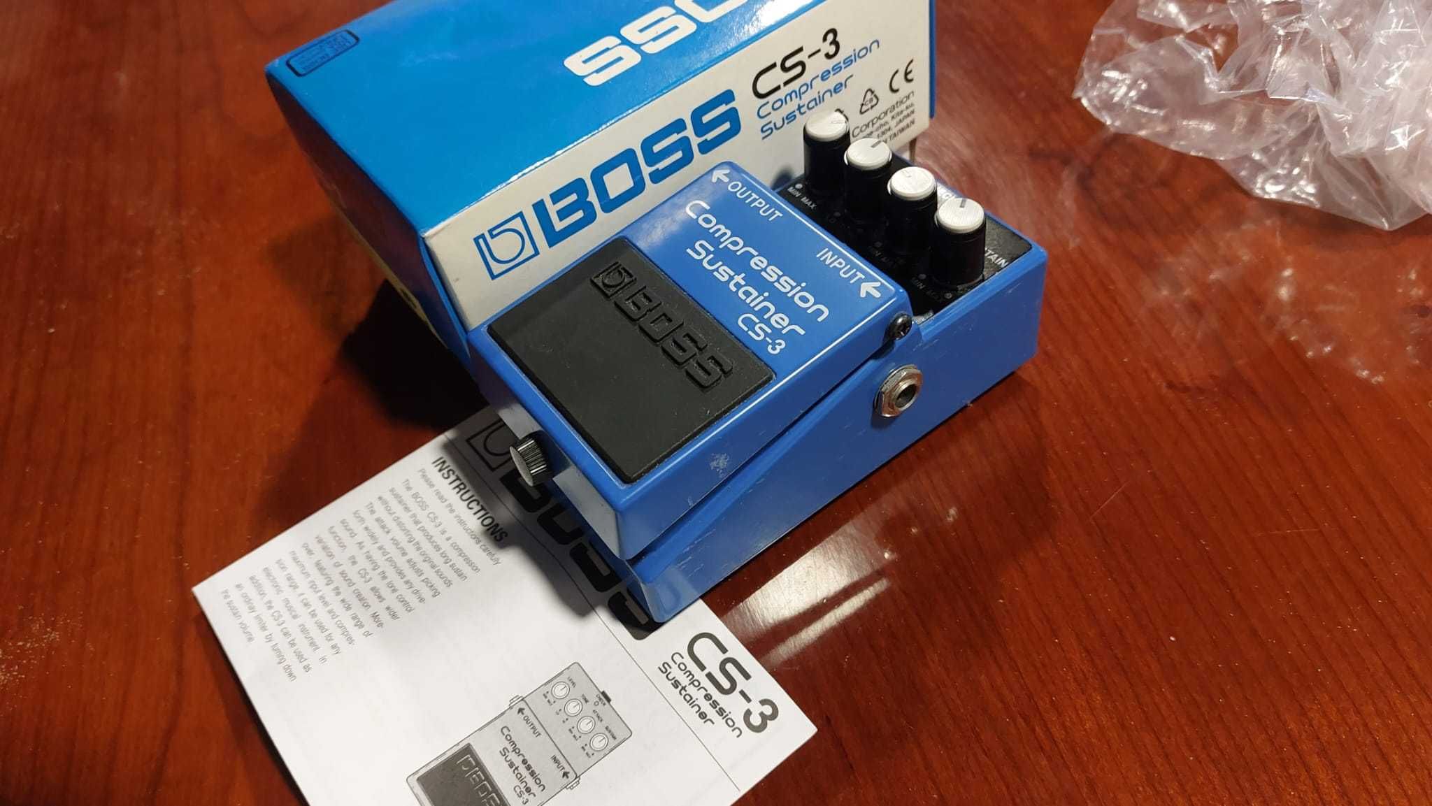 Pedal boss CS-3 Compressor Sustainer e RV-5 Digital Reverb
