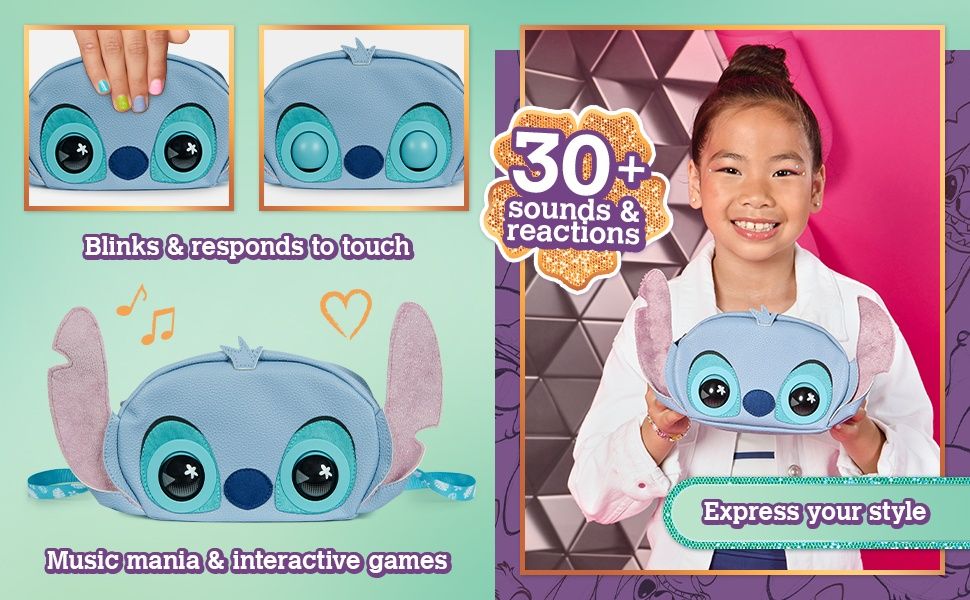 Інтерактивна сумочка Purse Pets Stitch Disney Ліло та Стітч Дісней