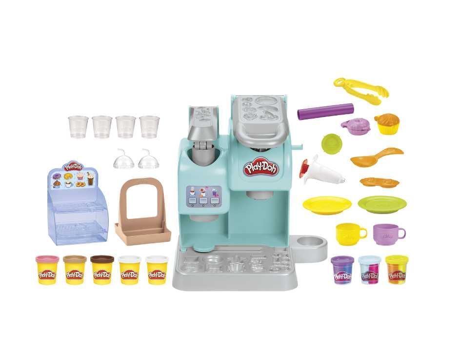 play-doh ciastolina kolorowa kawiarnia duży zestaw lody maszyna