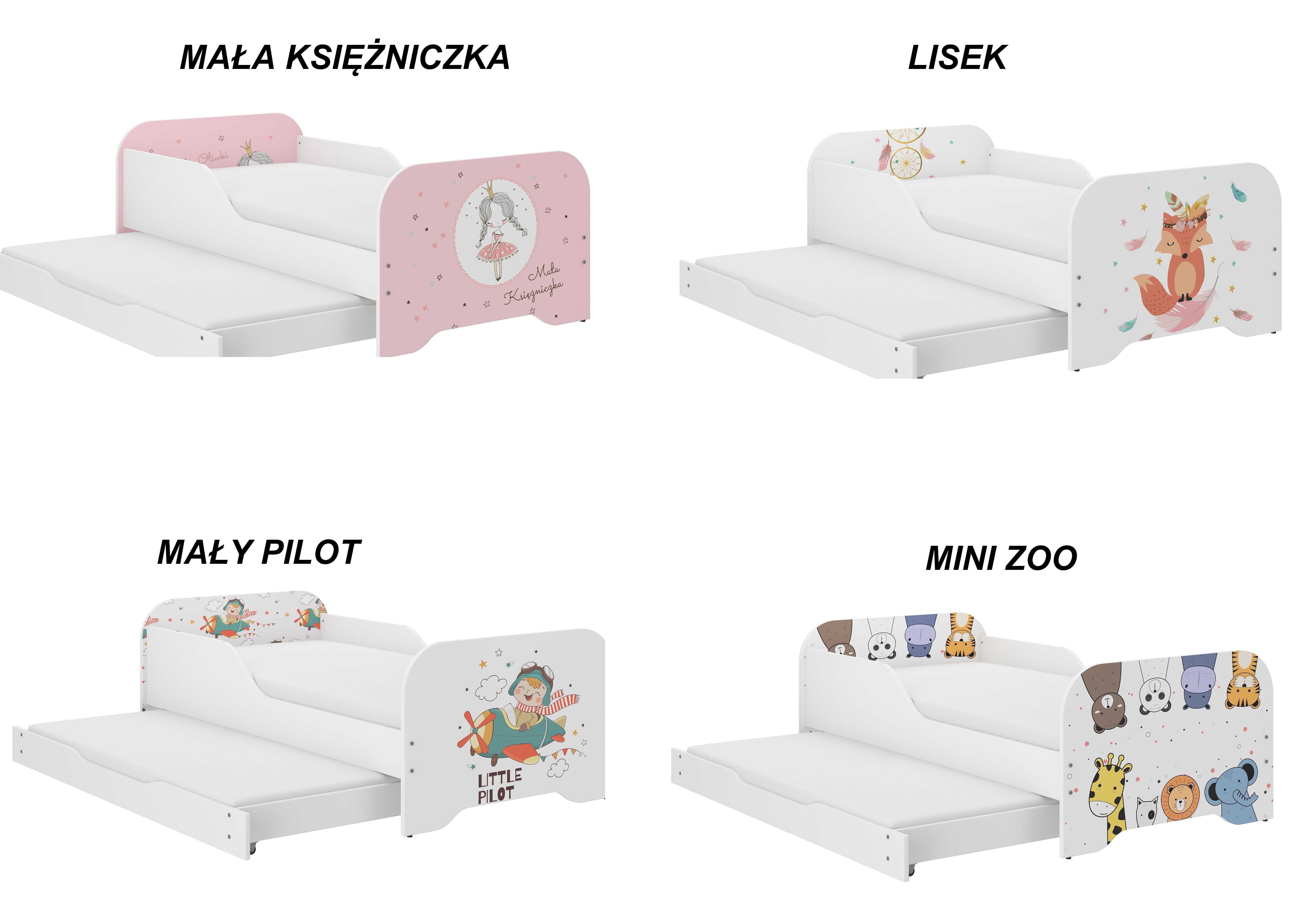 Łóżko dziecięce MIKI 160x80 PODWÓJNE+materace GRATIS