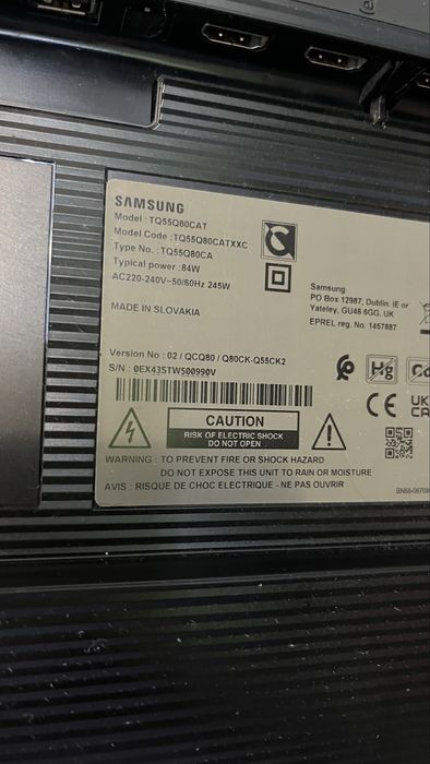 Peças Samsung tv TQ55Q80CATXXC