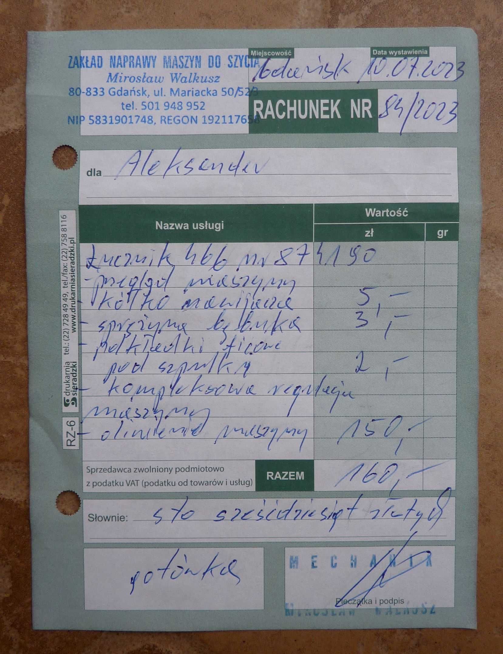 maszyna do szycia PREDOM Łucznik 466 po serwisie - PRL - 1978r.