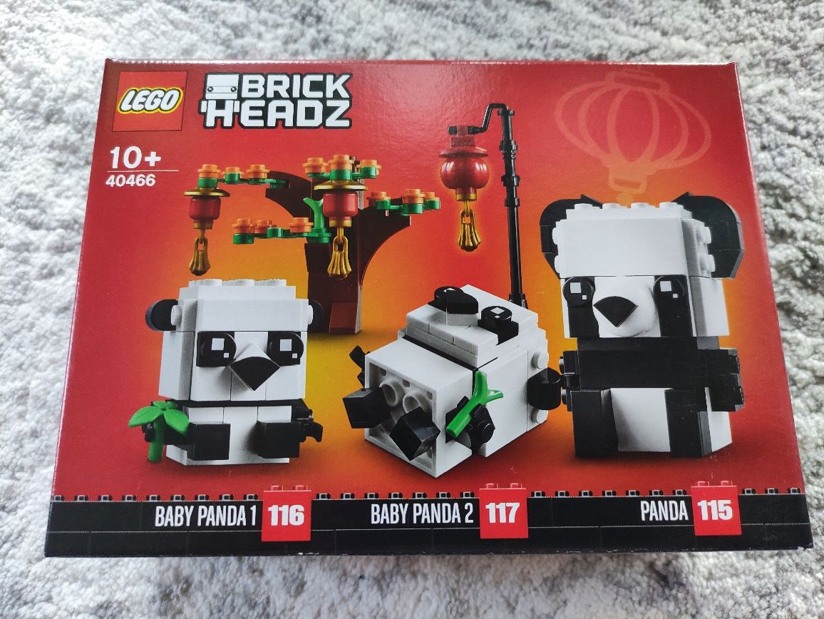 LEGO 40466 BrickHeadz - Pandy na Chiński Nowy Rok 2021