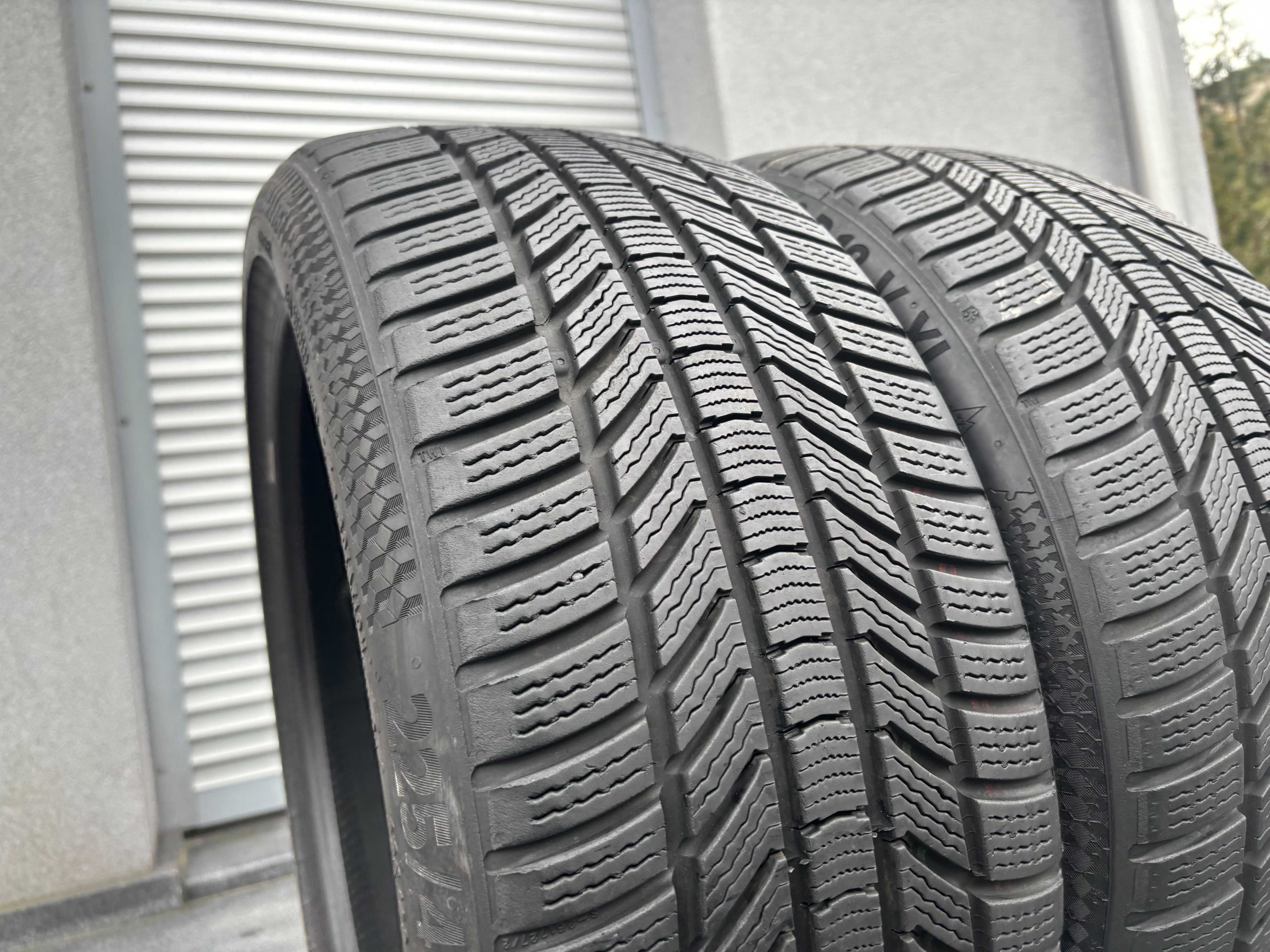 2szt zimowe 225/40R18 Continental 7,5mm 2021r świetny stan! Z4069 gwar