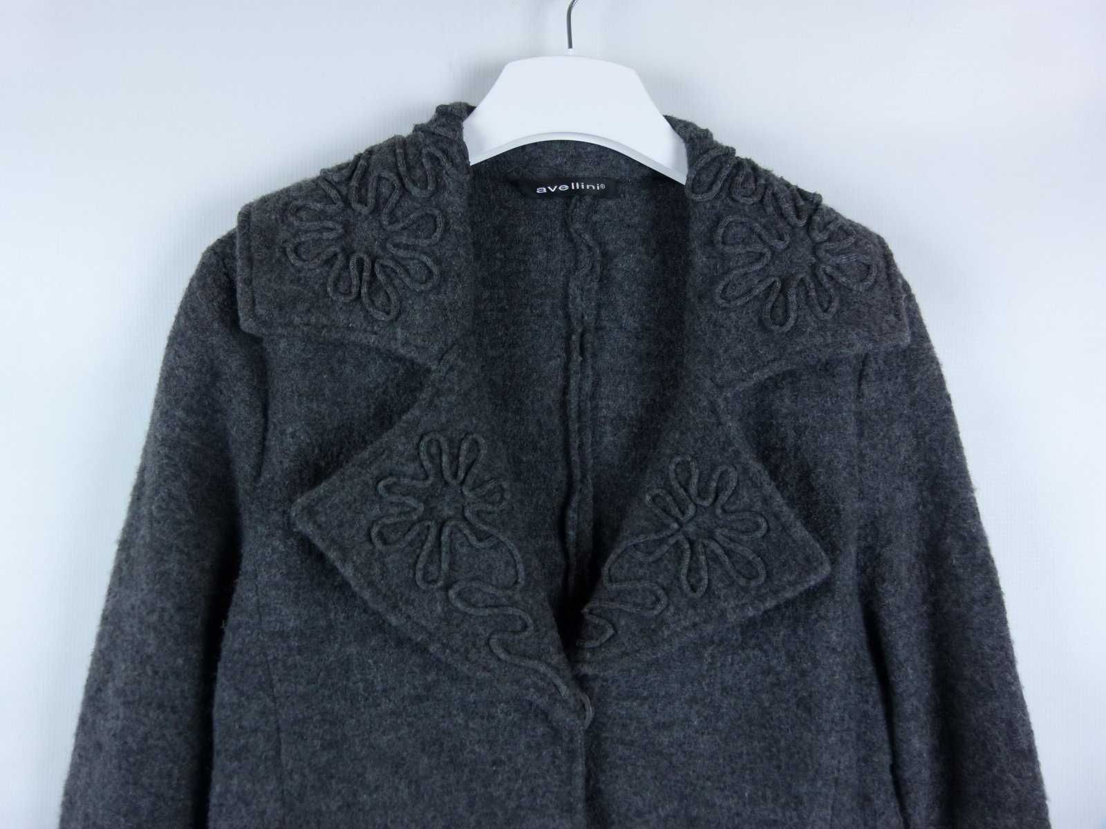 Avellini kurtka wool z paskiem / M