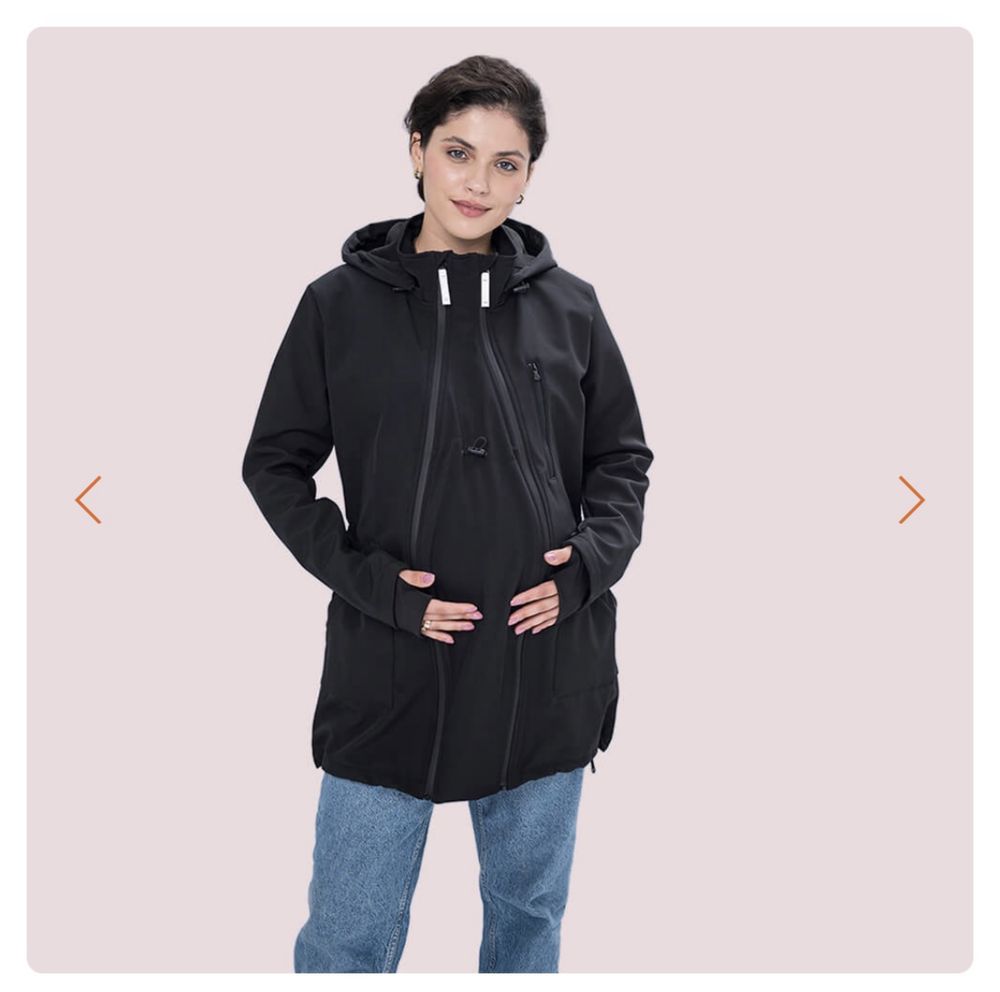 Слінгокуртка, куртка для вагітних Softshell 4 в 1