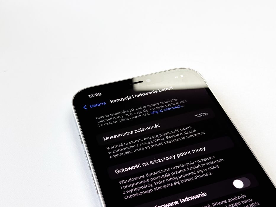 iPhone 12 Pro Max 256 GB Biała Perelka jak Nowy 100% bateria Sklep