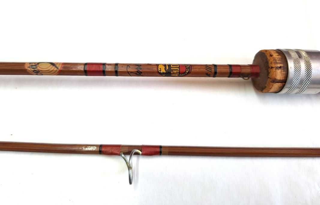 Cana de pesca de Bambu Hexagonal antiga - Arjon - #/// -7(De Coleção)