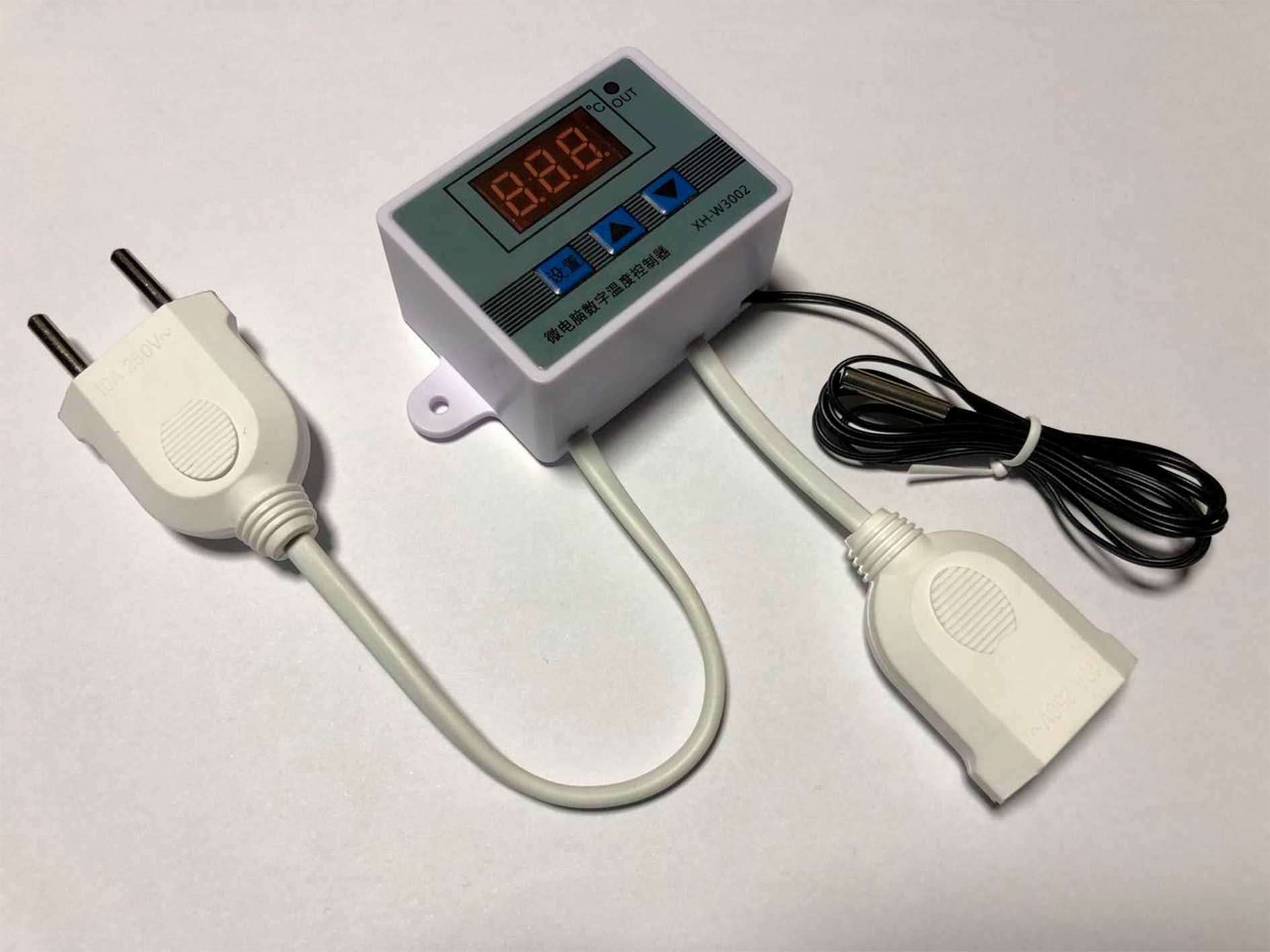 Терморегулятор термостат XH-W3002 220В накладной с дисплеем. Качество