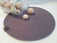 Килимки під посуд пастельно-фіолетов. Підтарільники. Placemat Handmade