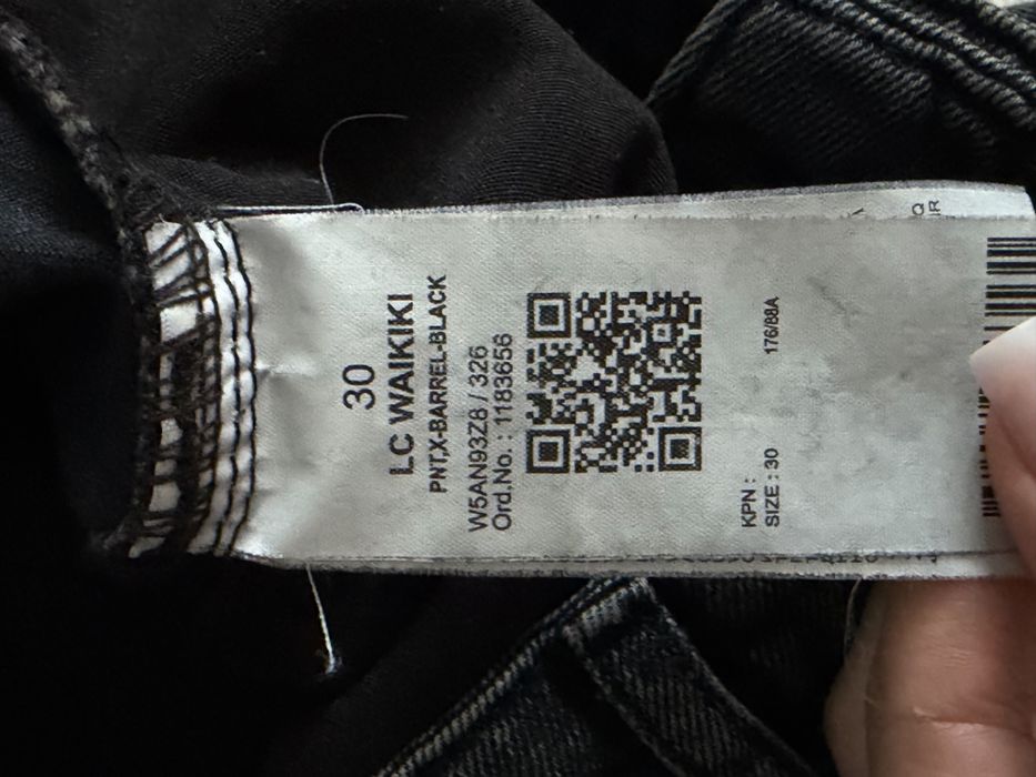 Джинси чоловічі wide leg lc waikiki 30 розмір