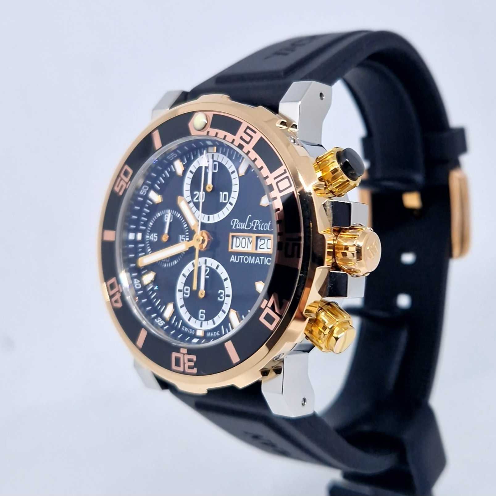 Paul Picot Yachtman III Chronograph P1127.SRG.B.3604CM001 steel Gold