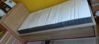 łóżko Ikea Malm 90x200 + stelaż  Lonset + materac Hovag Stan BD