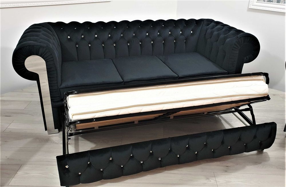 Zestaw Chesterfield GLAMOUR 3+2+1 Rozkładany PRODUCENT