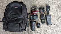 Canon 6D + 24-105mm + 50mm + Mala LOWEPRO