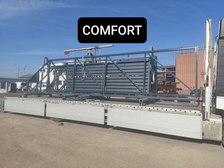 Brama przesuwna palisadowa 5m PREMIUM MODERN, ocynk ogniowy+RAL, inne