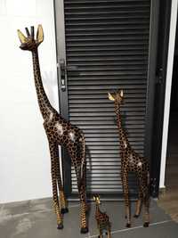Conjunto girafas madeira