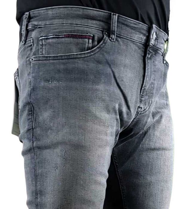 Męskie jeansy Tommy Jeans Scanton -Slim szare Hilfiger nowe - W38/L32